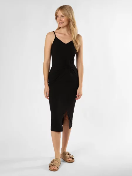 EDITED Sukienka Maxine Kobiety jednolity 34 czarny