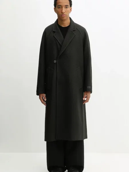 Kenzo palton din lână Wrap verde