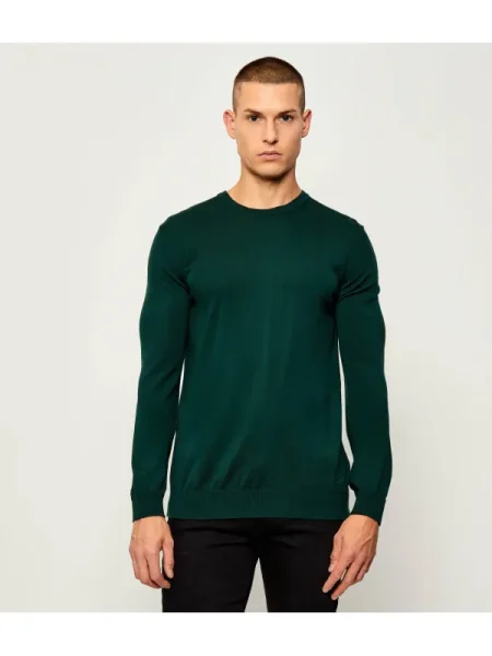 HUGO De lână pulover San Cedric verde