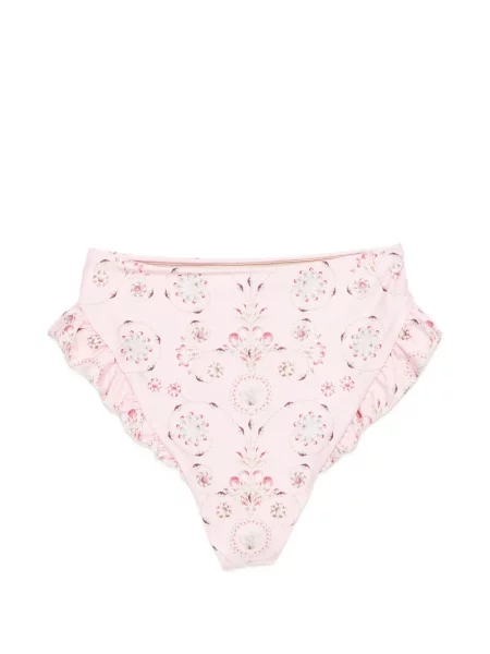 Bikini Agua By Agua Bendita su raukiniais rožinė