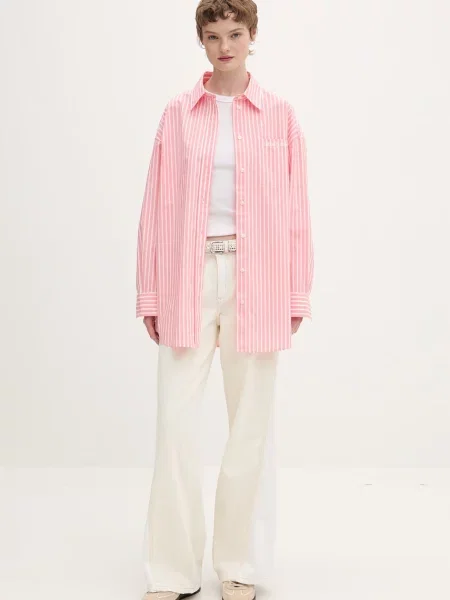 Tommy Jeans Bluză / alb roz