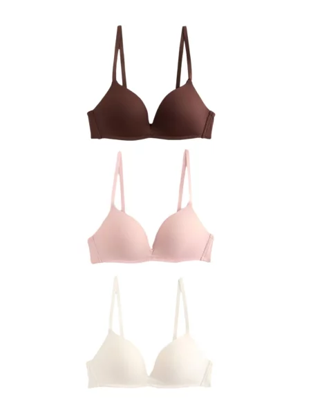Next Sutien Ultimate Comfort crem / maro închis roz