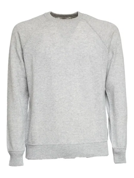 Hanorac crewneck Filippo De Laurentiis cu decolteu rotund gri