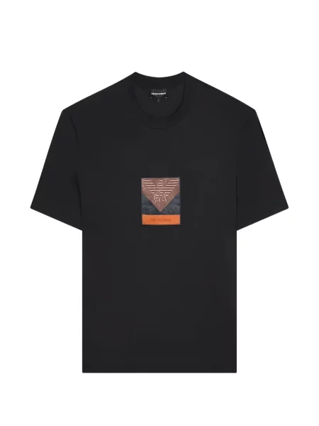 Tricou Emporio Armani cu autograf negru