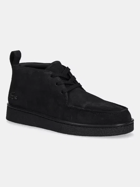 Lacoste sneakers din piele întoarsă Baseshot Chukka Sneaker negru