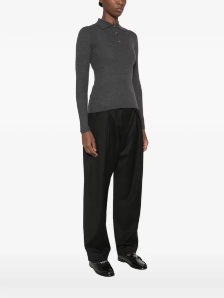 Gulerat tricou polo Jcsophie gri