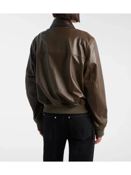 Geanta de piele Bottega Veneta verde