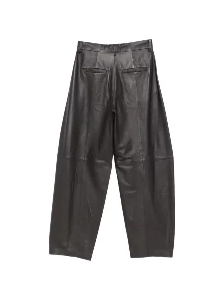 Pantaloni Alysi din piele maro