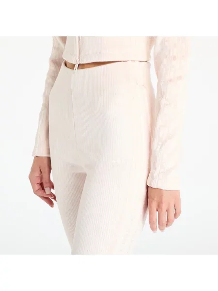 Спортен панталон adidas Originals Femme Galore Rib Flared Legging с апликация розово
