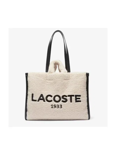 Geantă Lacoste Écru alb