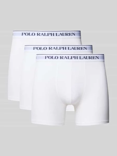 Obcisłe bokserki z mieszanki bawełny w zestawie 3 szt. Polo Ralph Lauren Underwear białe