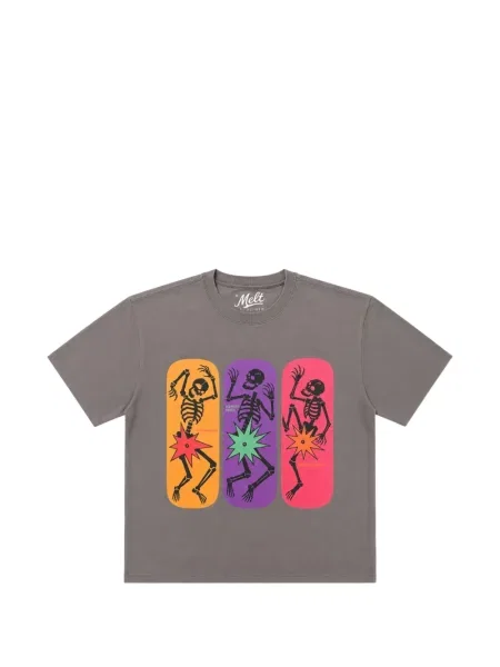 Tricou Melt cu imagine gri