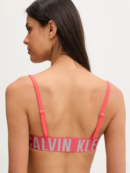 Calvin Klein plavková podprsenka červená