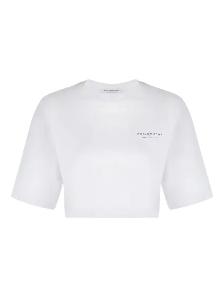 Tricou Philosophy Di Lorenzo Serafini cu imagine alb