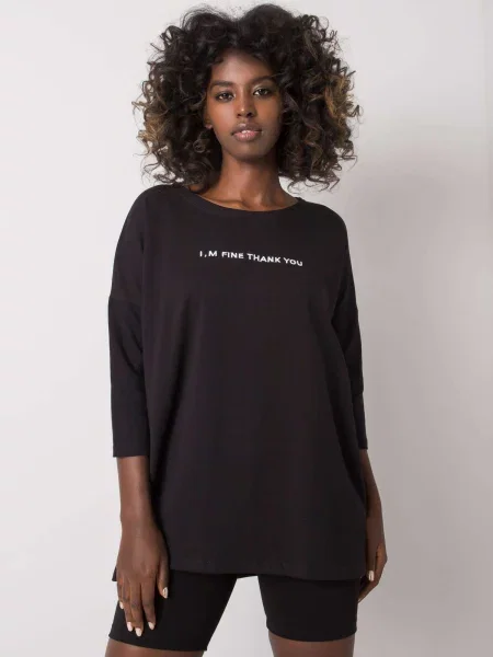 Bluză Fashionhunters negru