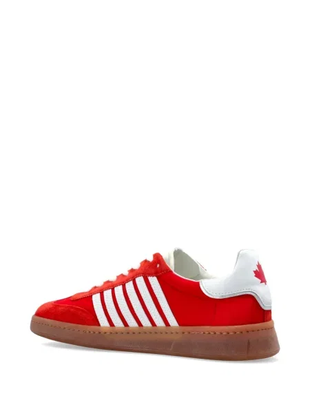 Sneakerși Dsquared2 din piele cu dungi roșu