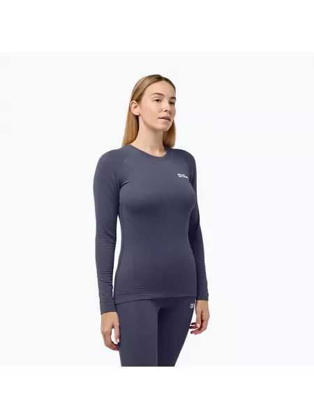 Tricou pentru femei Jack Wolfskin Thermo-active Longsleeve Infinite Warm graphite