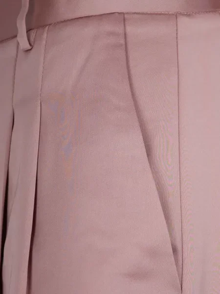 Pantaloni The Andamane plisate roz