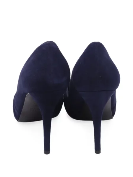 Pantofi cu toc Stuart Weitzman din piele de căprioară albastru