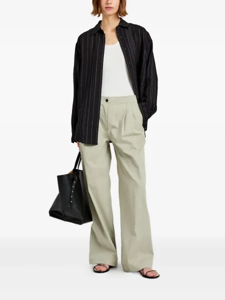 Pantaloni Proenza Schouler White Label plisate alb
