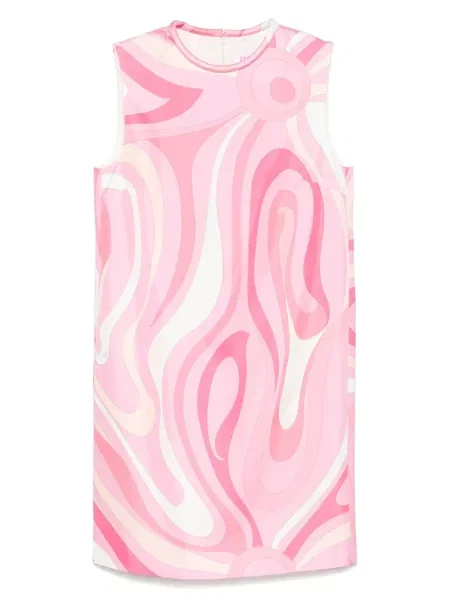 Rochie mini Pucci cu imagine de costum roz