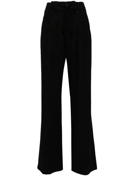 Talia spodnie Goen.j dzwony czarne