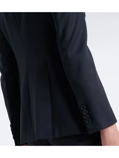 Sacou Mcqueen de lână albastru