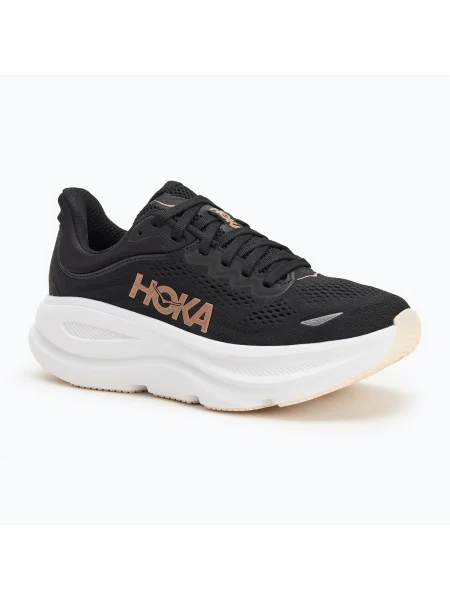 Дамски обувки за бягане HOKA Bondi 9 black/rose gold черно