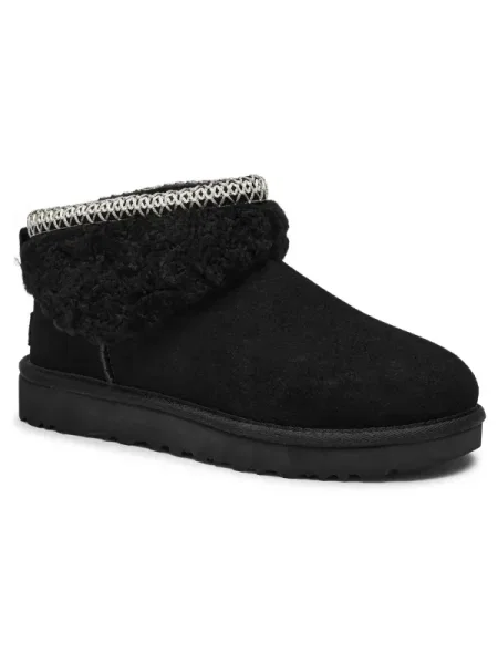 UGG Hótaposó MAXI CURLY | shearling | hasított bőr fekete