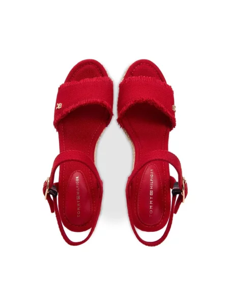 Pantofi Tommy Hilfiger roșu