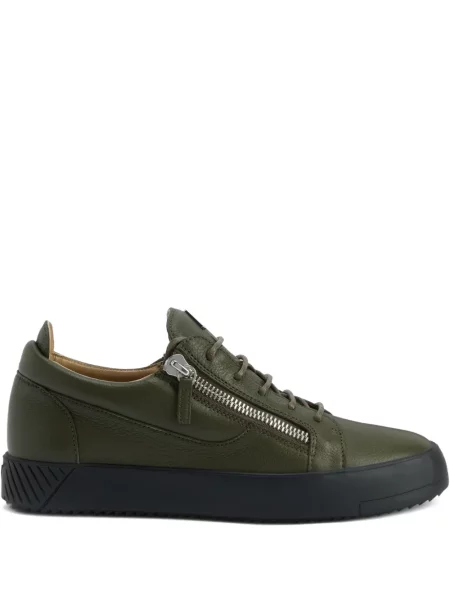 Sneakerși Giuseppe Zanotti Frankie din piele verde