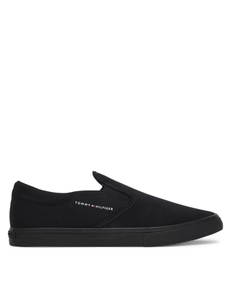 Tommy Hilfiger Tenis superge Vulc Core Slip On črna