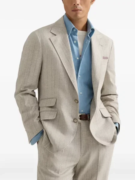 Sacou Brunello Cucinelli cu dungi