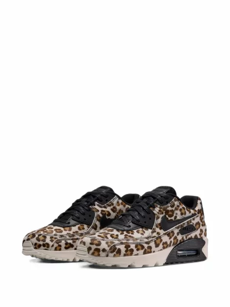 Sneakerși Nike Air Max retro cu imagine cu model leopard alb