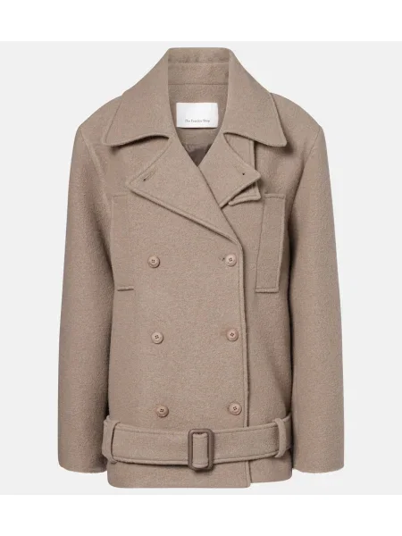 Palton The Frankie Shop de lână bej