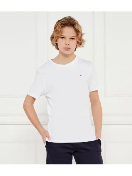 TOMMY HILFIGER Tricou bleumarin / roșu alb
