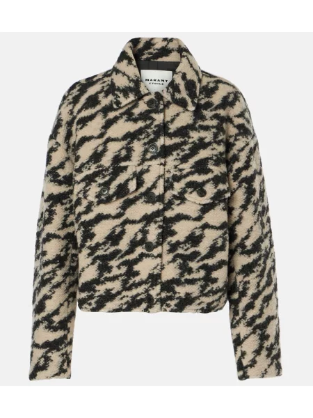 Geacă Marant Etoile de lână cu imagine