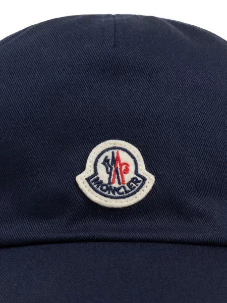Czapka z daszkiem dziecięca Moncler Enfant niebieska
