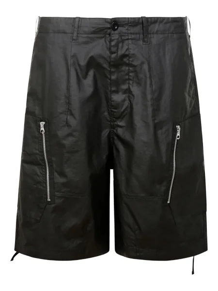 Lanene kratke hlače Ten C crna