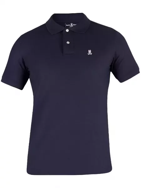 Polo Psycho Bunny clasic albastru