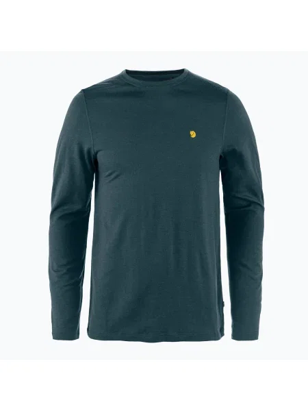 Férfi hosszú ujjú trekking póló Fjällräven Bergtagen Merino mountain blue Bergtagen Merino kék