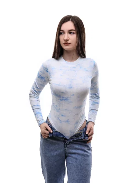 Боді LUMO віскоза/поліестер блакитний