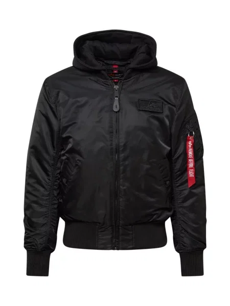 ALPHA INDUSTRIES Geacă de primăvară-toamnă ZH / alb / roșu negru
