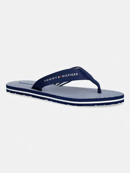 Dámske žabky Tommy Hilfiger Ithaca Stripe Summer preppy navy modrá