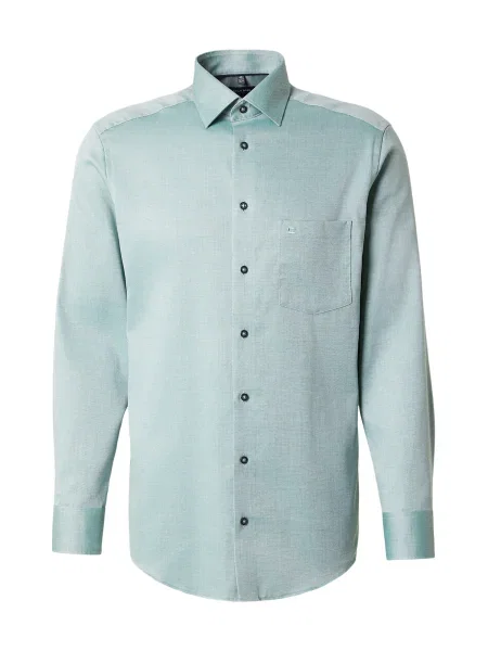 OLYMP Poslovna košulja tirkiz bijela
