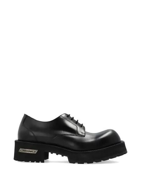 Sneakerși Balenciaga cu șireturi din piele negru