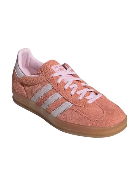 Σουέτ αθλητικά παπούτσια adidas Originals Gazelle Indoor πορτοκαλί ροζ