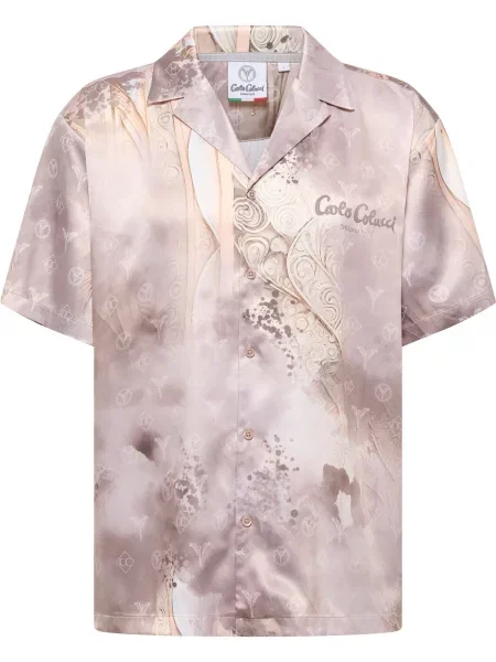 Carlo Colucci Cămașă Eikemann / nisipiu / mov liliachiu bej