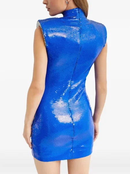 Rochie mini Nué cu paiete de costum albastru