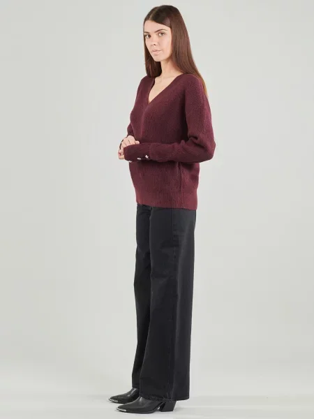 Svetr Morgan De Toi s výstřihem do v červený